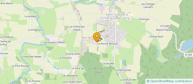 localisation de l'entreprise OZ-CAR.NET  SAINT-SULPICE-LA-FORET