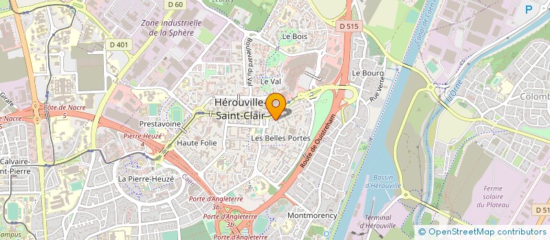 localisation de l'entreprise OZ COFFEE VALLE à HEROUVILLE SAINT CLAIR