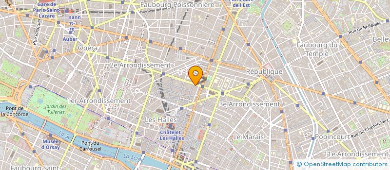 localisation de l'entreprise OZ ESPACE ET HARMONIE à PARIS