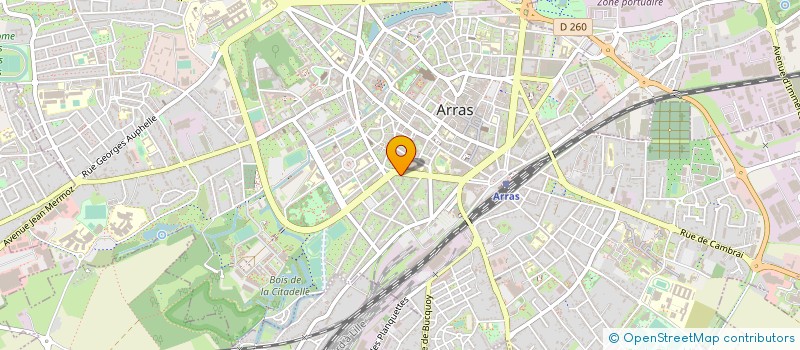 localisation de l'entreprise OZ IMMO à ARRAS