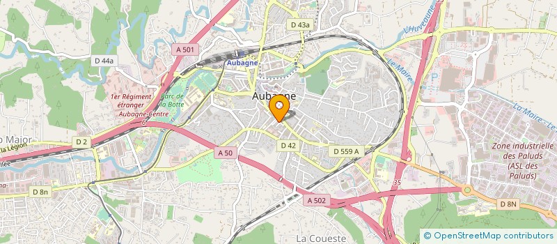 localisation de l'entreprise OZ-IRIS à AUBAGNE