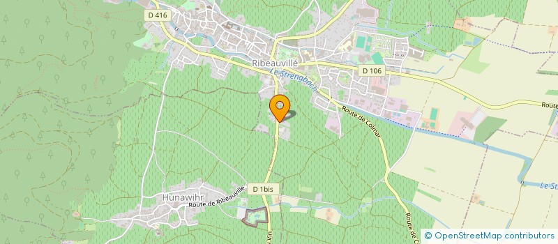 localisation de l'entreprise OZ LA MUSE  RIBEAUVILLE