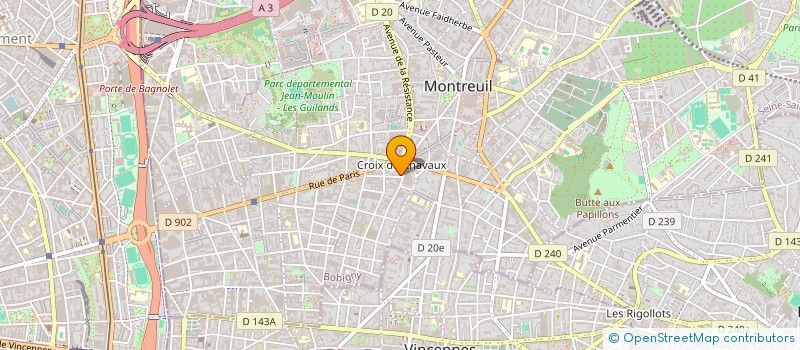localisation de l'entreprise OZ LEAMO LA SOLIDARITE à MONTREUIL