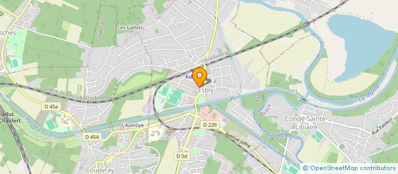 localisation de l'entreprise OZ SERVICES à ESBLY