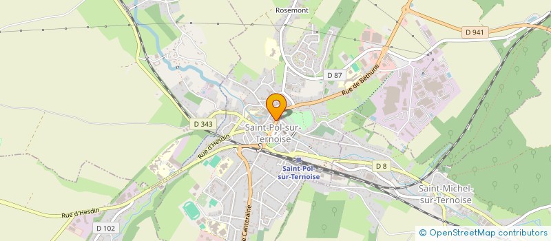 localisation de l'entreprise OZABY à SAINT-POL-SUR-TERNOISE