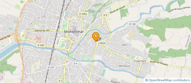 localisation de l'entreprise OZAFLY à MONTELIMAR