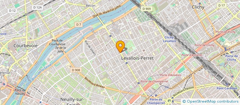 localisation de l'entreprise OZALIA à LEVALLOIS-PERRET