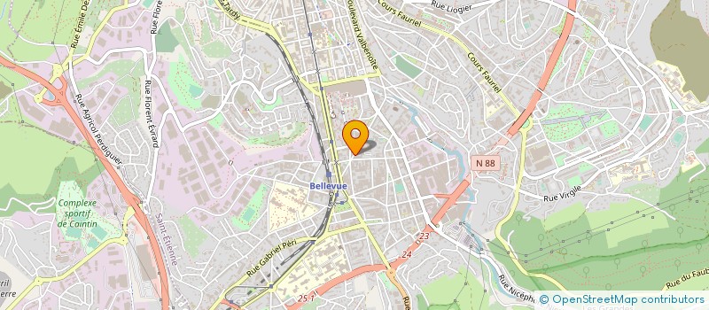 localisation de l'entreprise OZALYD à SAINT-ETIENNE