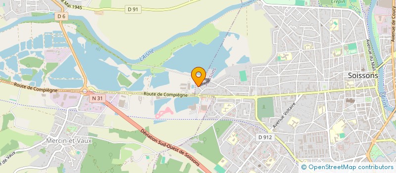 localisation de l'entreprise OZAN à SOISSONS