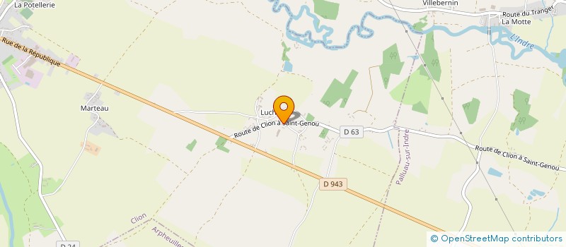 localisation de l'entreprise OZANCE IMMOBILIER à CLION