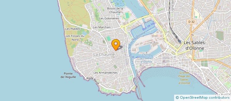 localisation de l'entreprise OZANN à LES SABLES D'OLONNE