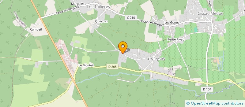 localisation de l'entreprise OZARK à CISSAC-MEDOC