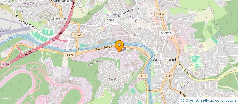 localisation de l'entreprise OZARMERAL  VALENTIGNEY