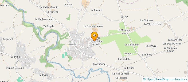 localisation de l'entreprise OZAS  ANDEL