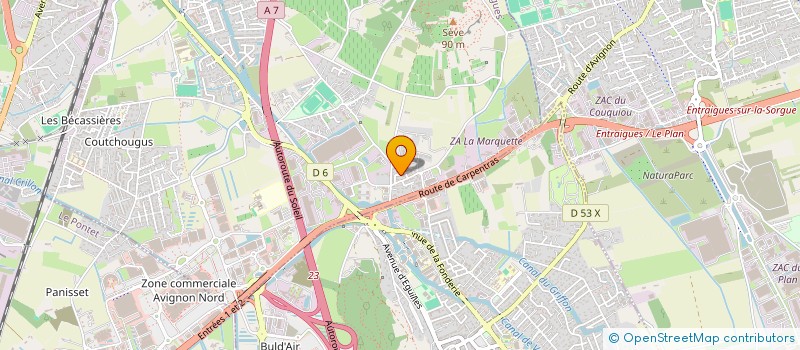 localisation de l'entreprise OZBAT  SORGUES