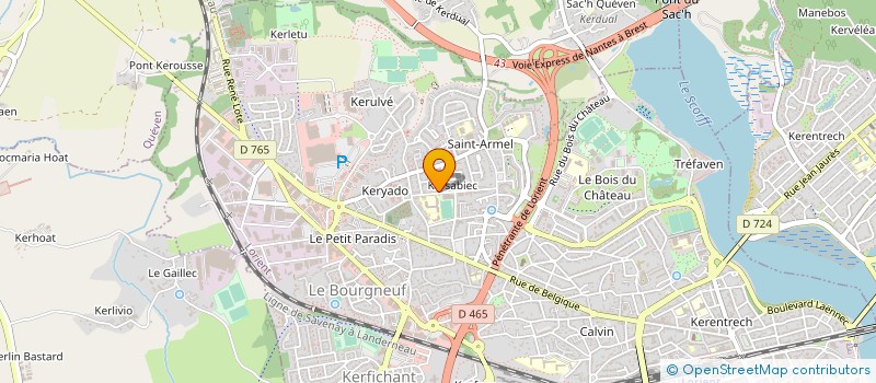 localisation de l'entreprise OZBAT à LORIENT
