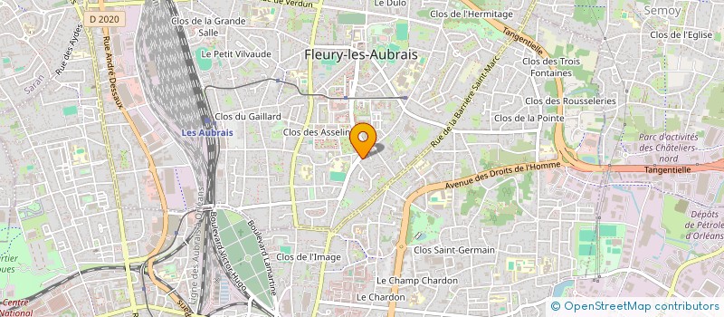 localisation de l'entreprise OZBEAUTIES à FLEURY-LES-AUBRAIS