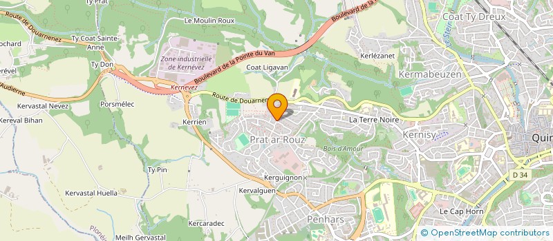 localisation de l'entreprise OZCAKIR KAZIM à QUIMPER