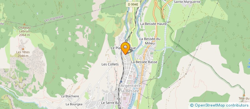 localisation de l'entreprise OZCAN à L'ARGENTIERE-LA-BESSEE
