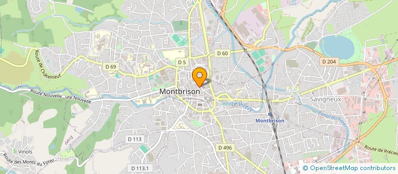 localisation de l'entreprise OZDE à MONTBRISON