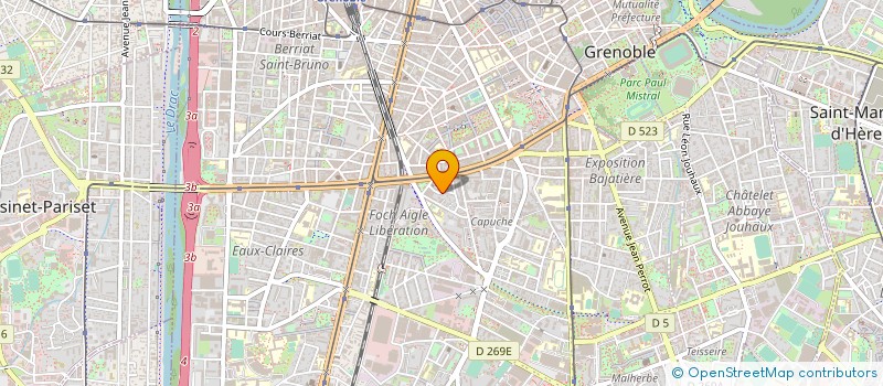 localisation de l'entreprise OZDEMIR MONTAGE CHARPENTE METALLIQUE à GRENOBLE