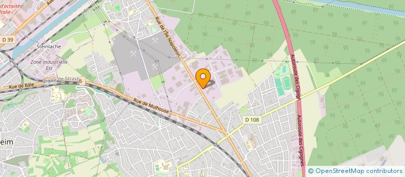 localisation de l'entreprise OZE AILLEURS à RIXHEIM