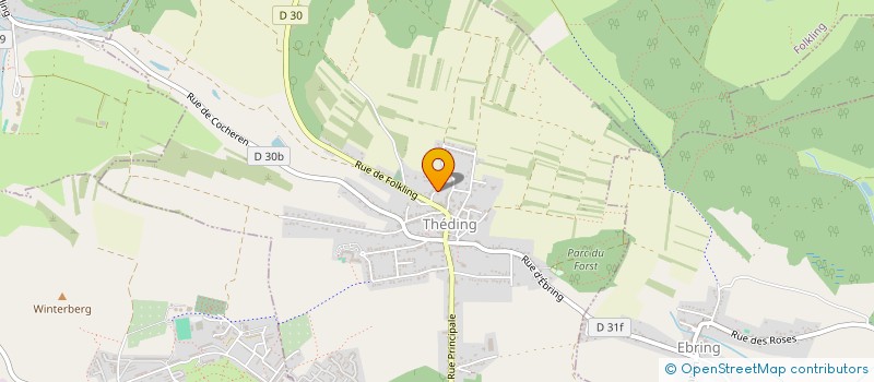 localisation de l'entreprise OZE BATIR à THEDING