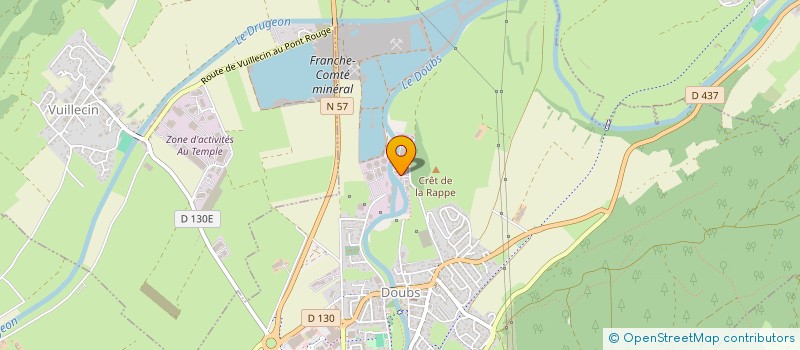 localisation de l'entreprise OZE GROUPE  DOUBS