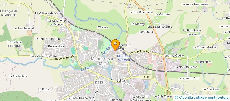 localisation de l'entreprise OZE & MOVE  MONTFORT-SUR-MEU