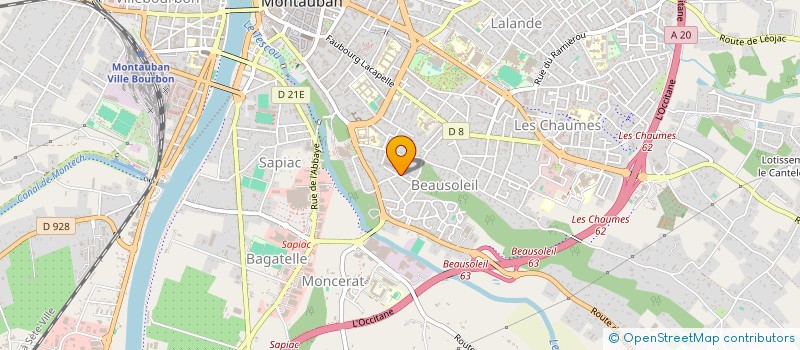 localisation de l'entreprise OZEANO  MONTAUBAN