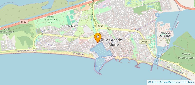 localisation de l'entreprise OZEDEN IMMOBILIER  LA GRANDE-MOTTE