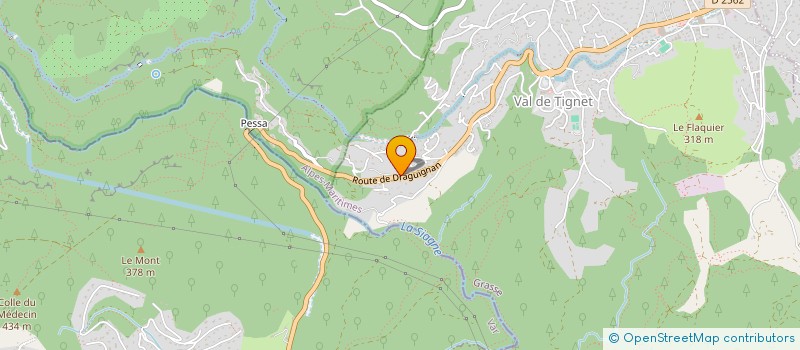 localisation de l'entreprise OZEERIS à LE TIGNET