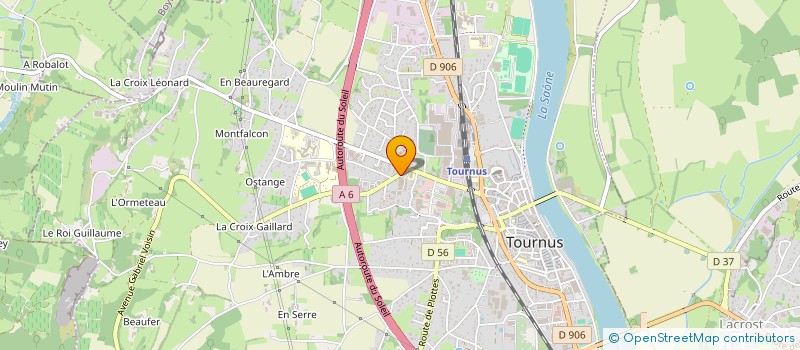localisation de l'entreprise OZEN à TOURNUS