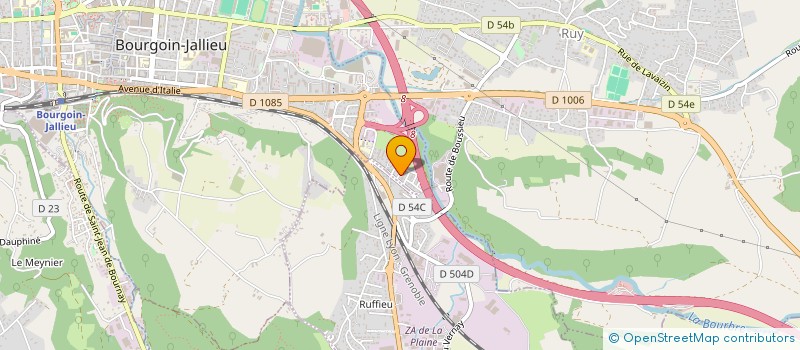 localisation de l'entreprise OZEN MACONNERIE  L'ISLE-D'ABEAU