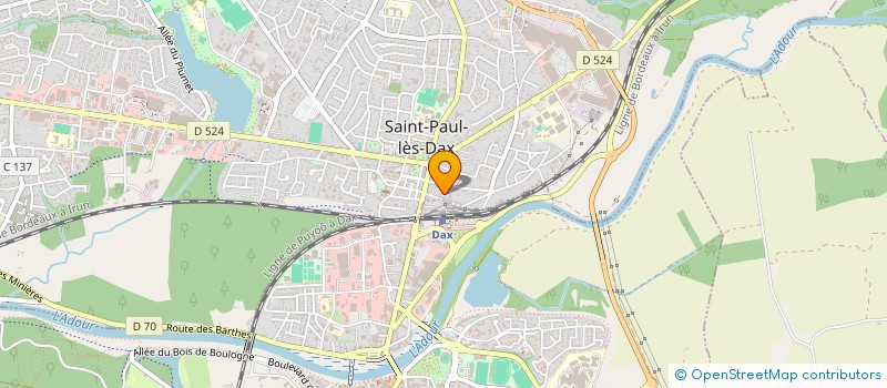 localisation de l'entreprise OZEN SOL ET CARRELAGE  SAINT-PAUL-LES-DAX