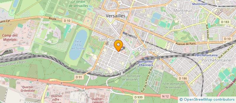 localisation de l'entreprise OZEN SPA & BIEN ETRE à VERSAILLES