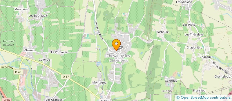 localisation de l'entreprise OZENAY 192  CHEVAGNY-LES-CHEVRIERES