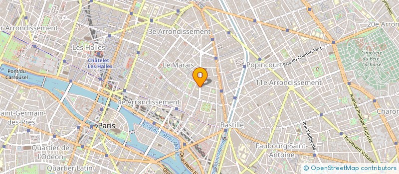 localisation de l'entreprise OZENBIOTEC à PARIS