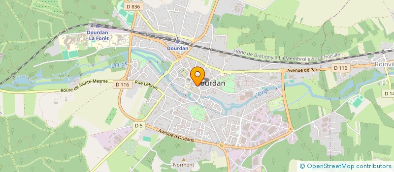 localisation de l'entreprise OZENE à DOURDAN