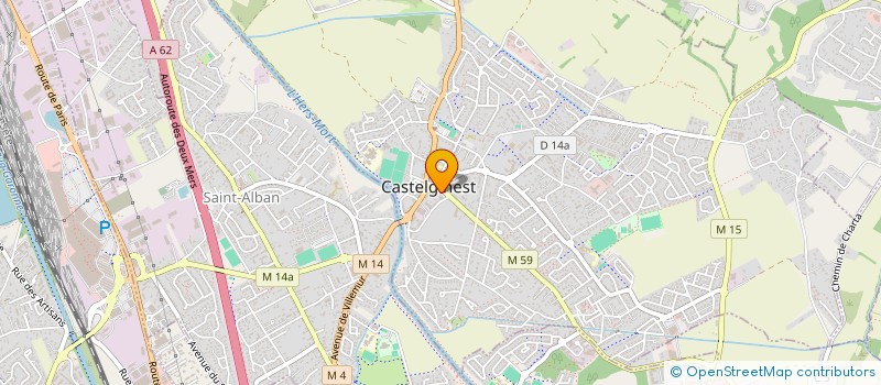 localisation de l'entreprise OZENNE GESTION à CASTELGINEST