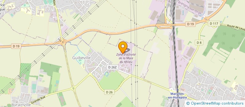 localisation de l'entreprise OZEO BTP  ARPAJON