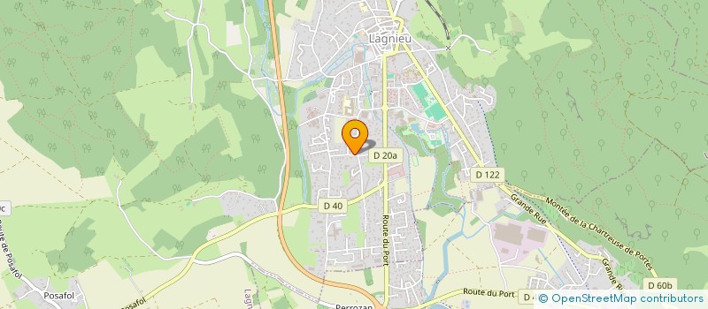 localisation de l'entreprise OZER CONSTRUCTION  LAGNIEU