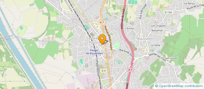 localisation de l'entreprise OZER NEUF& RENOVATION  LE PEAGE-DE-ROUSSILLON