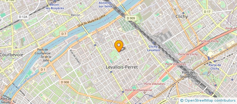 localisation de l'entreprise OZERUS à LEVALLOIS-PERRET