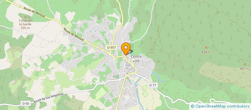 localisation de l'entreprise OZEVENEMENTS  AUPS