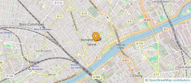 localisation de l'entreprise OZGEN DESIGN à ASNIERES-SUR-SEINE