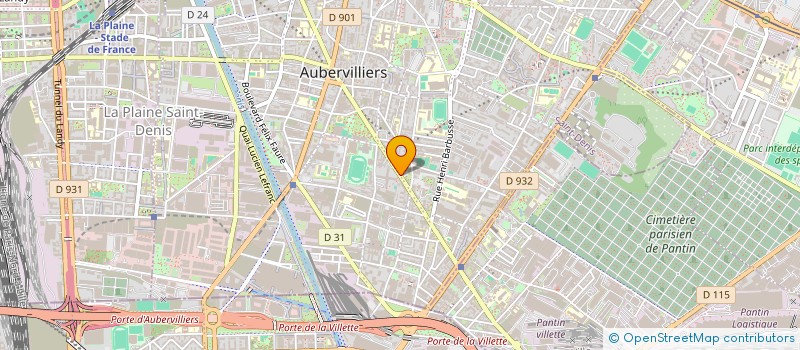 localisation de l'entreprise OZGUR à AUBERVILLIERS