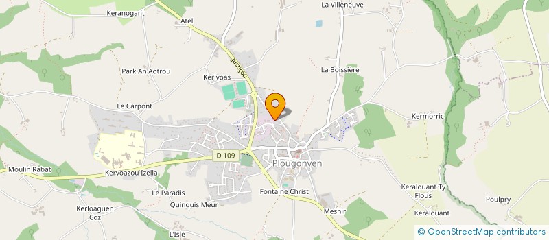 localisation de l'entreprise OZIER ANNICK ET OZIER HERVE  PLOUGONVEN