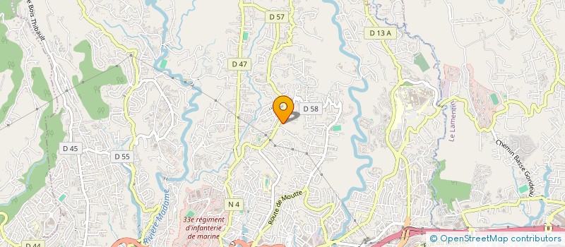 localisation de l'entreprise OZIER LAFONTAINE PRODUCTION  FORT-DE-FRANCE