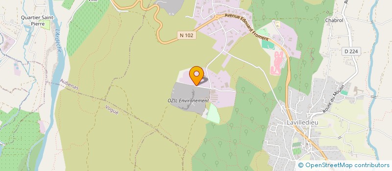 localisation de l'entreprise OZIL ENERGIES  LAVILLEDIEU